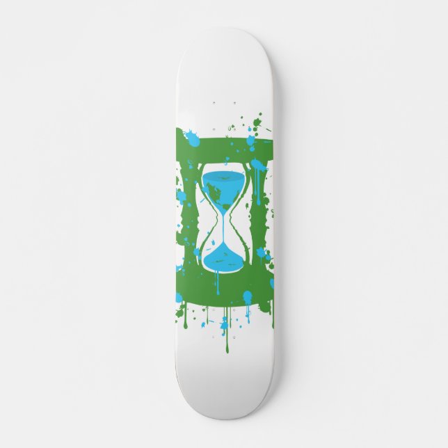 Global Warming Hourglass Skateboard (Front)