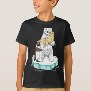 Global Warming Polar Bear Climate Change Awareness T-Shirt