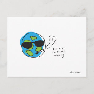 global warming postcard