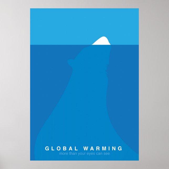 Global Warming Save the Polar Bear Poster (Front)