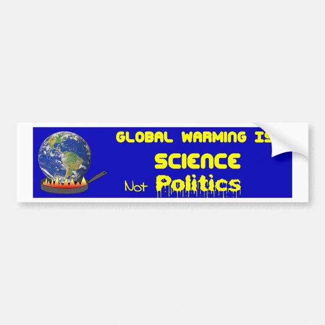 Global Warming Science Bumper Sticker (Front)