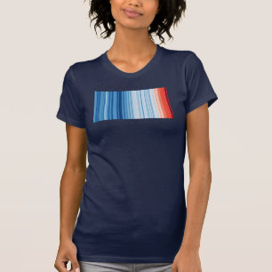 Global Warming Stripes Climate Change Environment T-Shirt