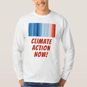 Global Warming Stripes Climate Change T-Shirt