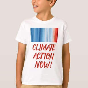 Global Warming Stripes Climate Change T-Shirt