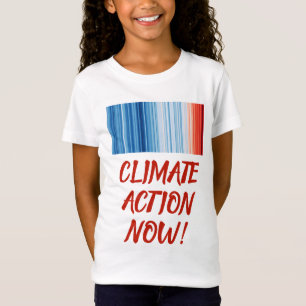 Global Warming Stripes Climate Change T-Shirt
