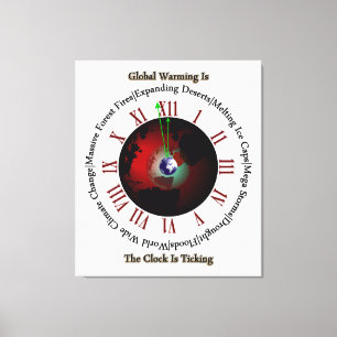 Global Warming - Time Is Running Out Canvas Print