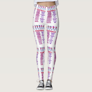 Global Women Soccer Multilingual Names Sports Fan Leggings