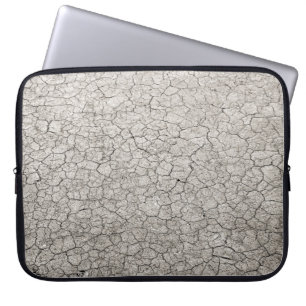 Global worming concept - cracked scorched earth so laptop sleeve