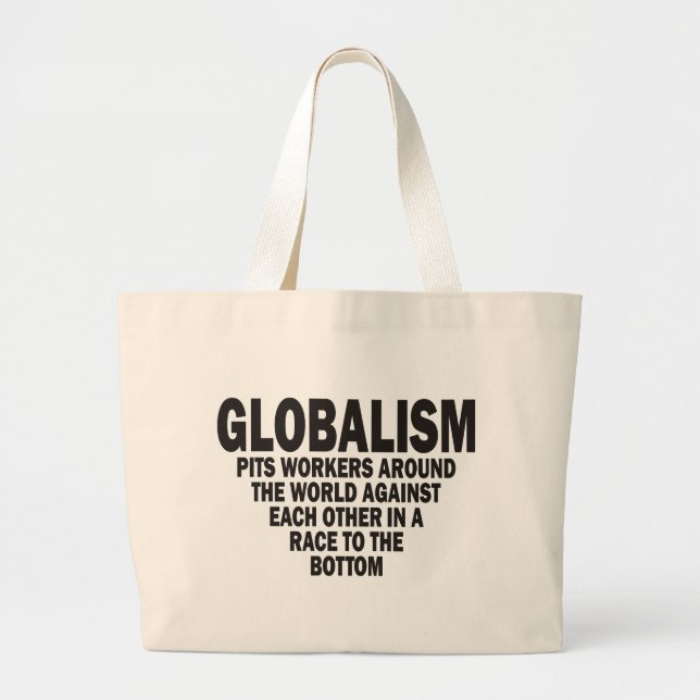 Globalism Large Tote Bag (Front)