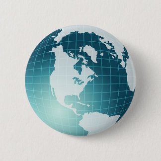 Globe 6 Cm Round Badge