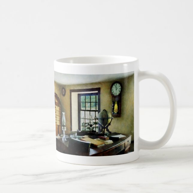 Globe, Books and Lamps Coffee Mug (Right)