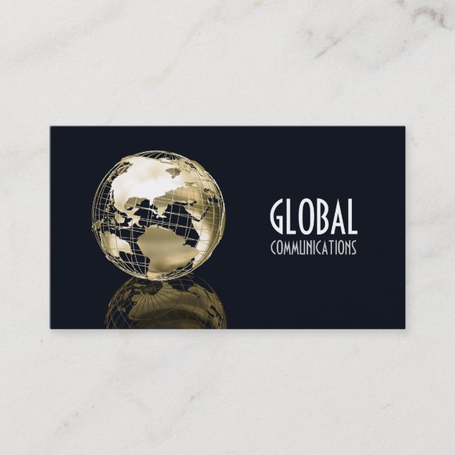 Globe business card (Front)