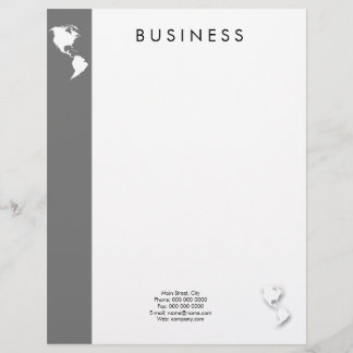 globe_business_e letterhead design