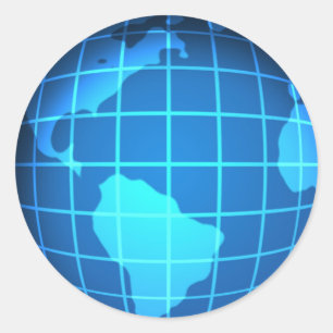 Globe Classic Round Sticker