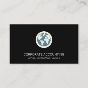 Globe Icon Business Card