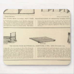 Globe Iron Foundry Woven Wire Mattress Company Mouse Mat