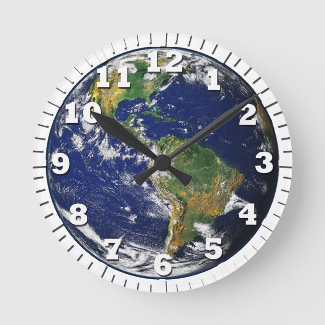 globe is our earth round clock (Front)