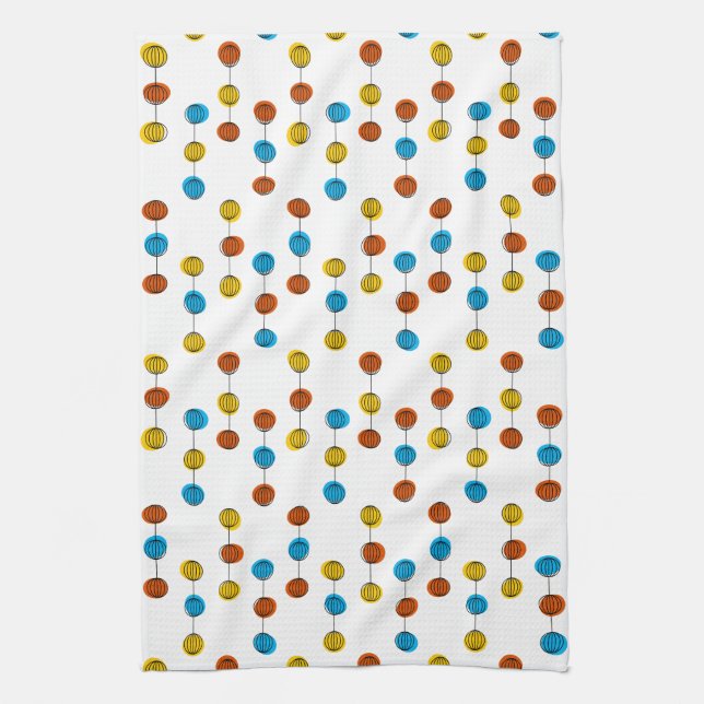 Globe Lines kitchen towel (Vertical)