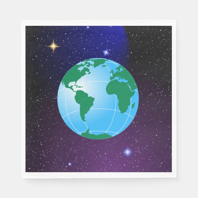 GLOBE NAPKIN (Front)