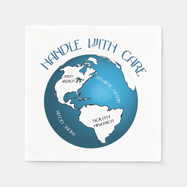 Globe Napkin (Front)