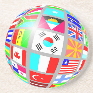 Globe Of Flags Coaster