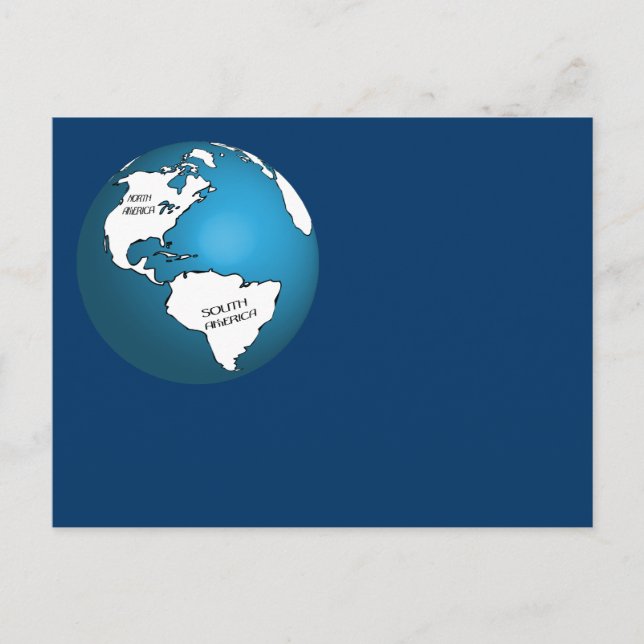 Globe Postcard (Front)