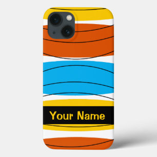 Globe Stripe 'Name' iPad mini barely there case