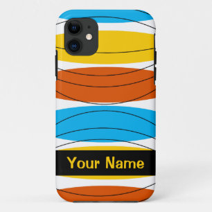 Globe Stripe 'Name' iPhone case