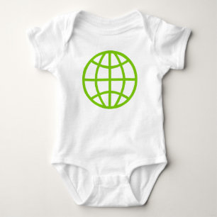 Globe Symbol Baby Bodysuit