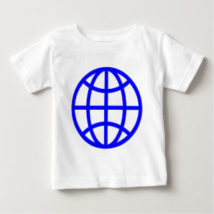Globe Symbol - Blue Baby T-Shirt