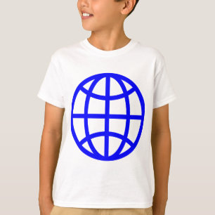 Globe Symbol - Blue T-Shirt