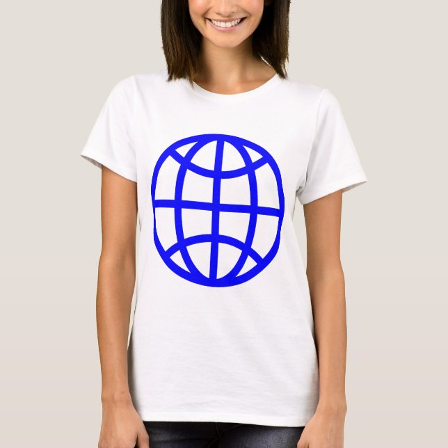 Globe Symbol - Blue T-Shirt (Front)