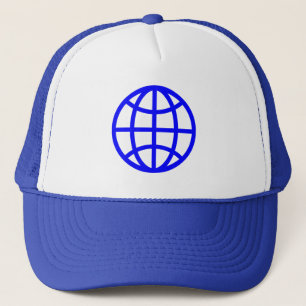 Globe Symbol - Blue Trucker Hat