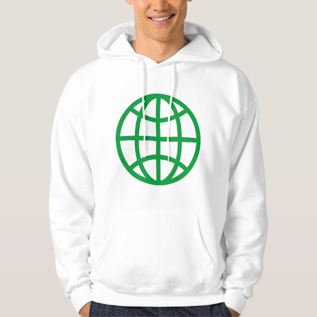 Globe Symbol - Grass Green Hoodie (Front)