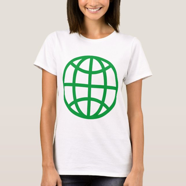 Globe Symbol - Grass Green T-Shirt (Front)