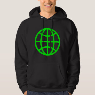 Globe Symbol - Green Hoodie
