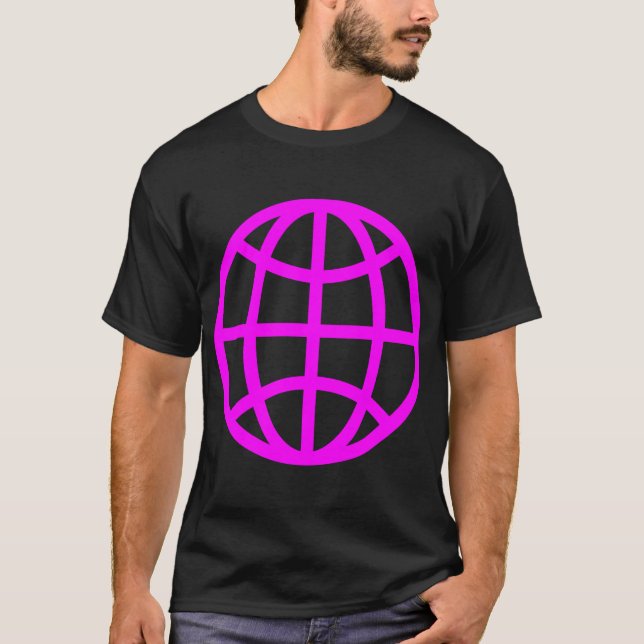 Globe Symbol - Magenta T-Shirt (Front)