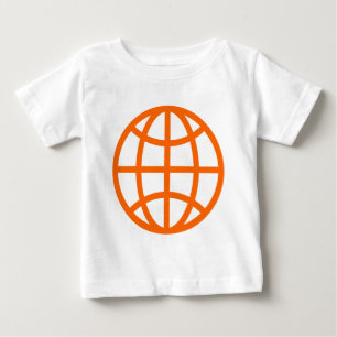 Globe Symbol - Orange Baby T-Shirt