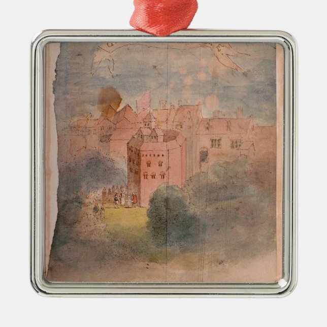 Globe Theatre, Southwark Metal Tree Decoration (Front)