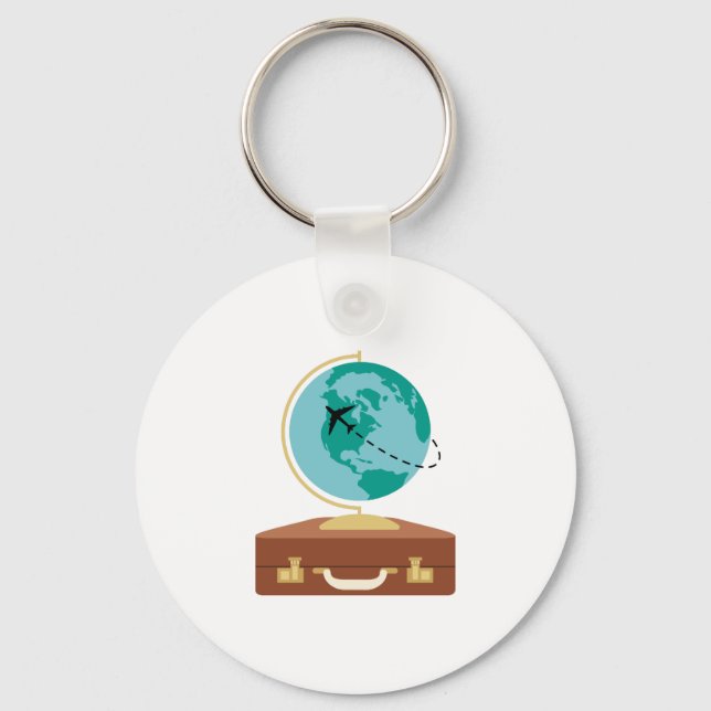 Globe Travel Key Ring (Front)