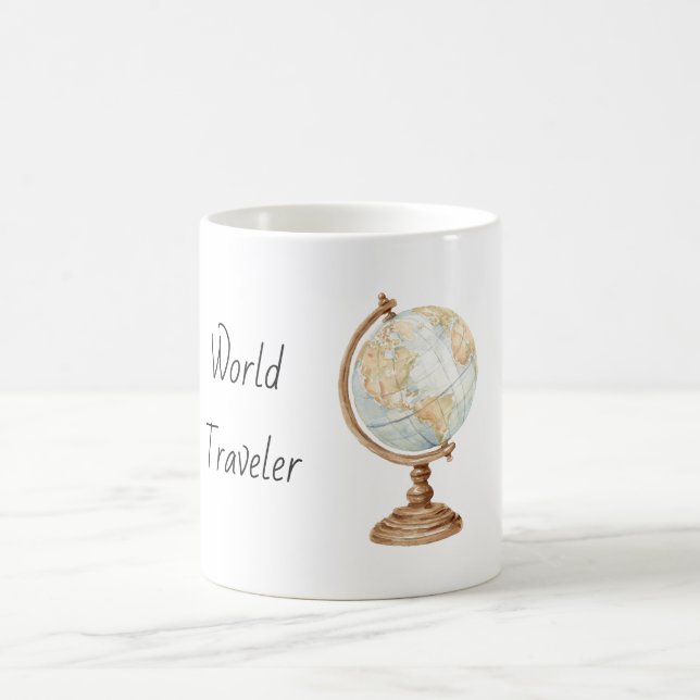 Globe World Traveller Coffee Mug (Center)