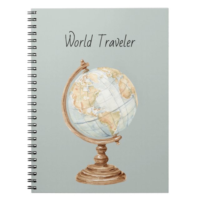 Globe World Traveller Notebook (Front)