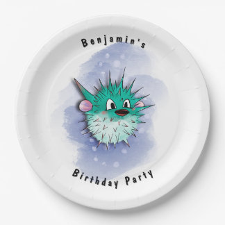 Globefish Party Paper Plate