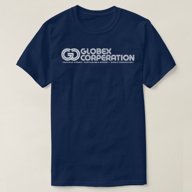 Globex Corp GCaltWhite RxTp T-Shirt (Design Front)