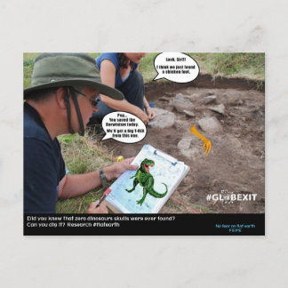 #GLOBEXIT DINO CARD (Flat Earth 2017 Collection)