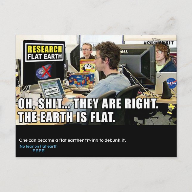 #GLOBEXIT RFE CARD (Flat Earth 2017 Collection) (Front)