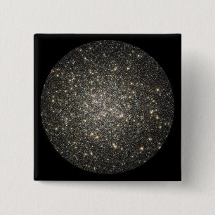 Globular cluster M13 2 15 Cm Square Badge