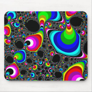 Globular Rainbow - Fractal Mouse Mat