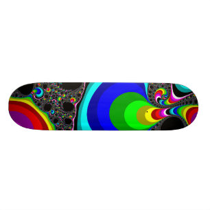 Globular Rainbow - Fractal Skateboard