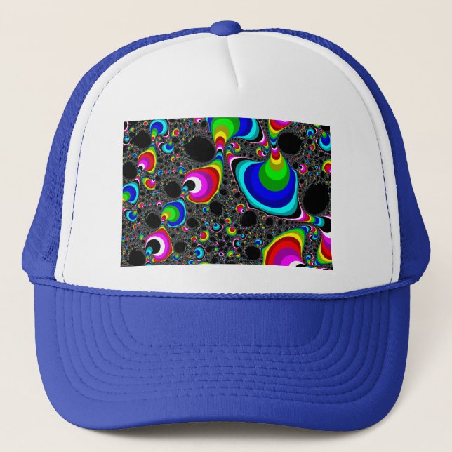 Globular Rainbow - Fractal Trucker Hat (Front)